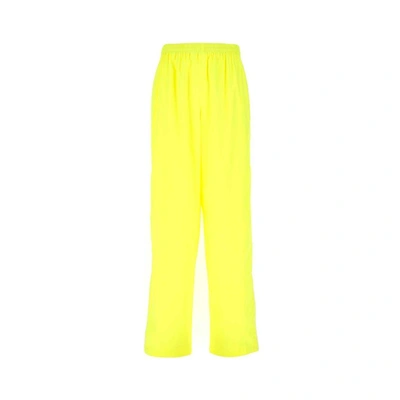 Balenciaga Neon Track Pants In Yellow