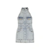 Balmain Panelled Denim Minidress