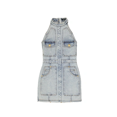 BALMAIN BALMAIN DENIM MINI DRESS