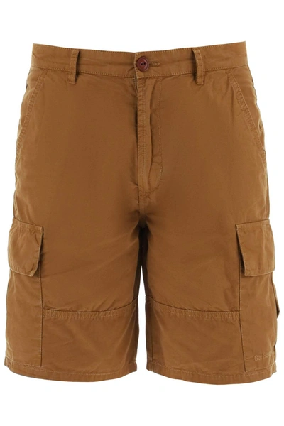 Barbour Men's Cotton Ripstop Cargo Shorts In Brown
