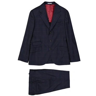 Brunello Cucinelli Wool Suit In Black