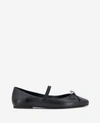 Kenneth Cole Women's Myra Square Toe Slip On Ankle Strap Flats In Black