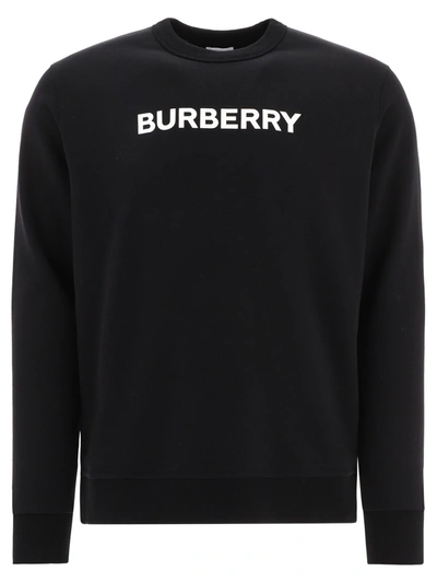 Burberry Burlow Crewneck Sweatshirt In Black
