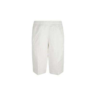 Burberry Phelix Cotton French Terry Drawstring Shorts In White