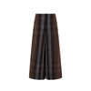 Burberry Brown Check Print Wide Leg Trouser