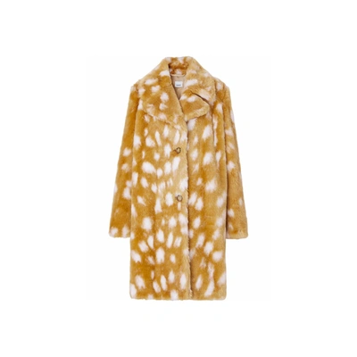 BURBERRY BURBERRY FAUX FUR COAT