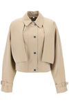 BURBERRY BURBERRY PIPPACOTT CROPPED JACKET