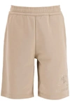 BURBERRY BURBERRY TAYLOR SWEATSHORTS WITH EMBROIDERED EKD