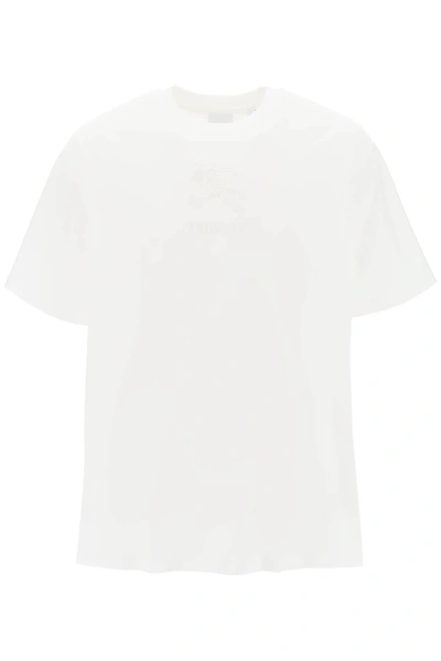 BURBERRY BURBERRY TEMPAH T SHIRT WITH EMBROIDERED EKD