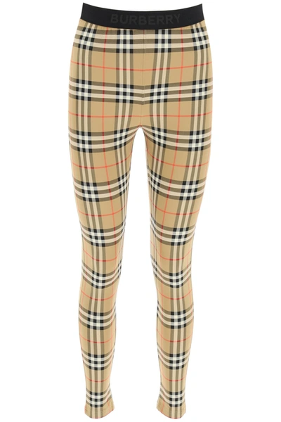 Burberry Vintage Check Leggings In Archive Beige