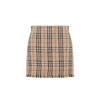 Burberry Catia Check Cotton Blend Mini Skirt