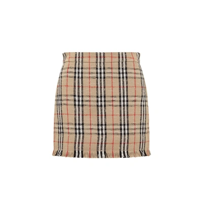 BURBERRY BURBERRY VINTAGE PATTERN MINI SKIRT