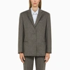 CALVIN KLEIN CALVIN KLEIN GREY WOOL TAILORED JACKET