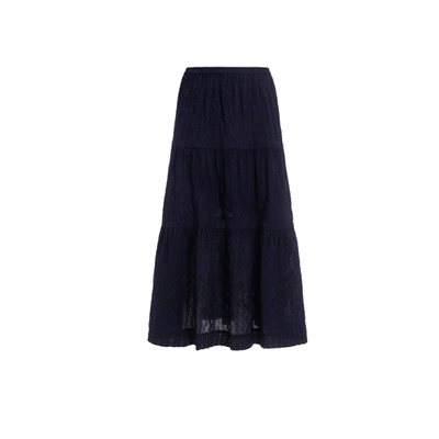 CHLOÉ CHLOE' COTTON MIDI SKIRT