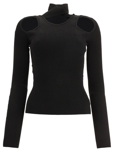Coperni Turtleneck With Cut-out In Black