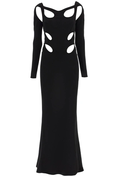 Dion Lee Cut-out Backless Gown Dress In Black