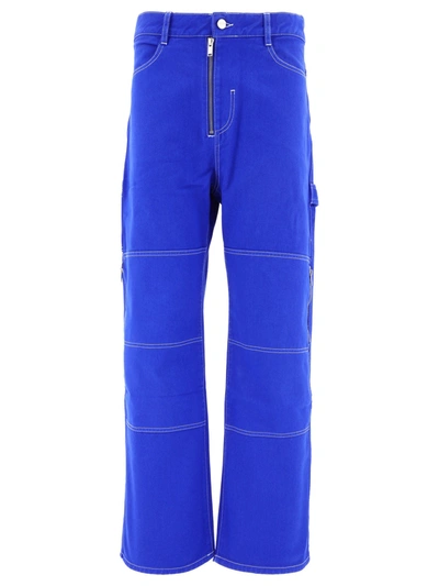 Dion Lee Woman Denim Pants Bright Blue Size 28 Cotton
