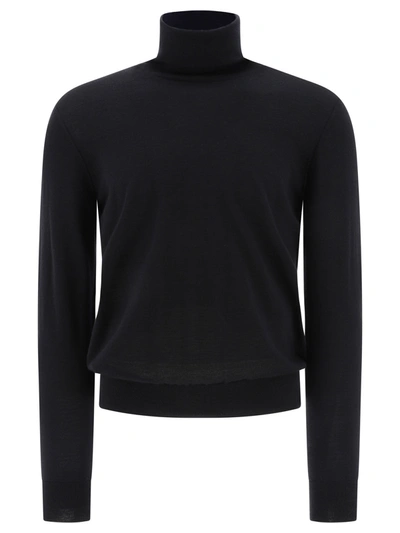 Dolce & Gabbana Cashmere Turtleneck Sweater In Black