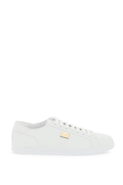 DOLCE & GABBANA DOLCE & GABBANA LEATHER 'SAINT TROPEZ' SNEAKERS