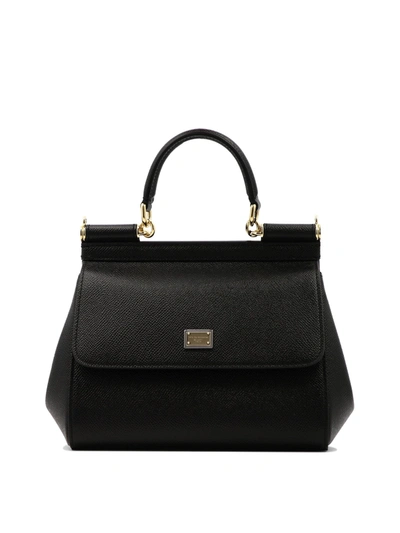 Dolce & Gabbana "sicily" Handbag In Black