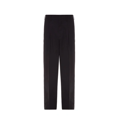 Dolce & Gabbana Side Stripe Pleat Trousers In Black