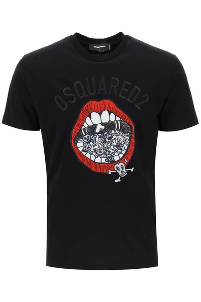 DSQUARED2 DSQUARED2 COOL FIT EMBROIDERED TEE