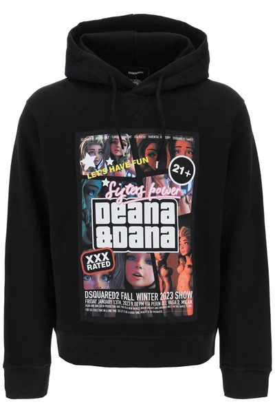 DSQUARED2 DSQUARED2 COOL FIT HOODIE WITH PRINT