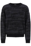 DSQUARED2 DSQUARED2 WOOL SWEATER WITH LOGO LETTERING MOTIF