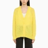 DSQUARED2 DSQUARED2 YELLOW MOHAIR CARDIGAN