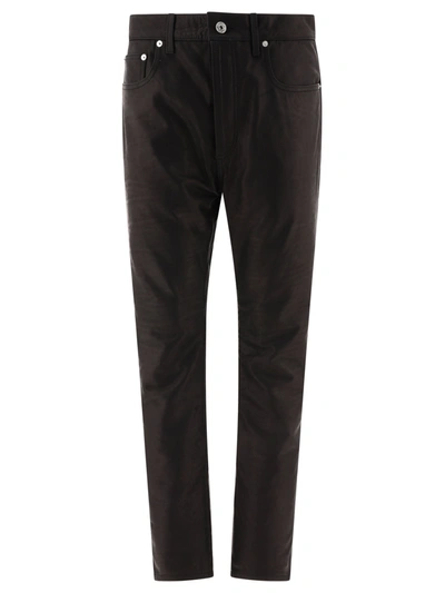 Gallery Dept. Straight-leg Leather Trousers In Black