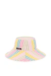 GANNI GANNI STRIPE BUCKET HAT