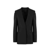Givenchy Collarless Single-breasted Jacket In Black
