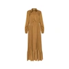 GUCCI GUCCI SILK LOGO MIDI DRESS