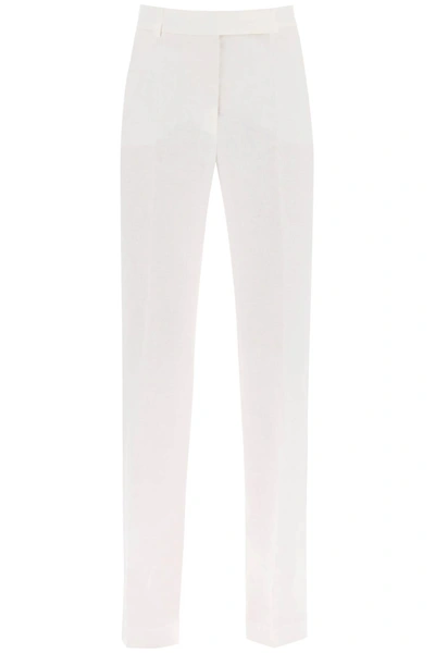 Hebe Studio 'loulou' Linen Pants In White