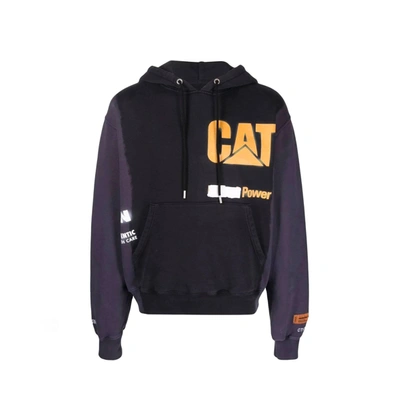 Heron Preston Cat Hooded Sweatshirt In Black