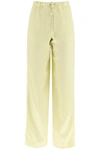 JIL SANDER JIL SANDER SATIN WIDE LEG PANTS