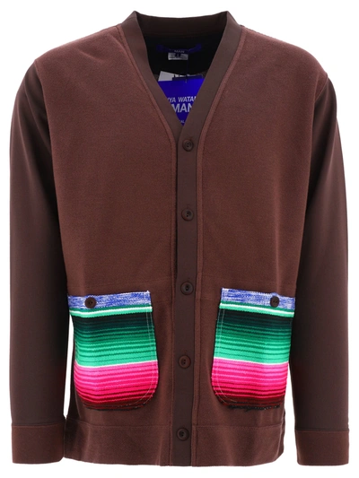 Junya Watanabe V-neck Front-button Cardigan In Brown