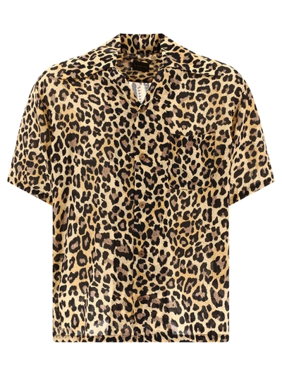 Kapital "leopard" Shirt In Brown
