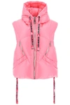 KHRISJOY KHRISJOY OVERSIZED PUFFER VEST WITH HOOD