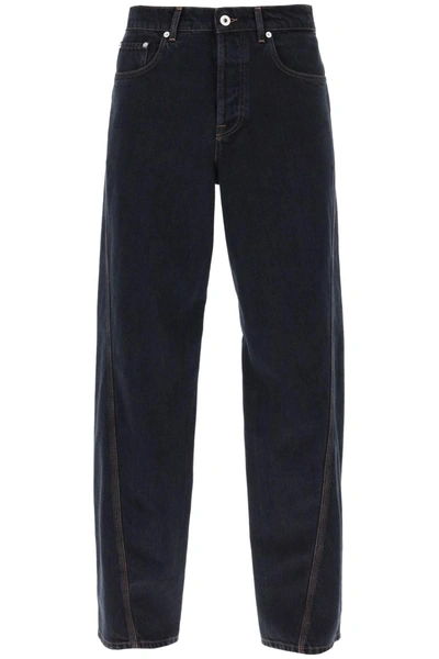 LANVIN LANVIN BAGGY JEANS WITH TWISTED SEAMS
