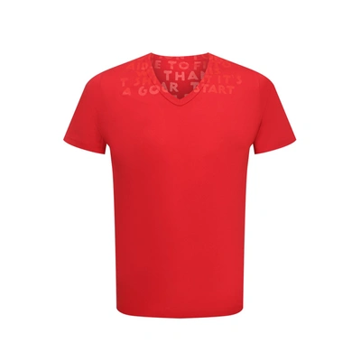 Maison Margiela Cotton T-shirt In Red