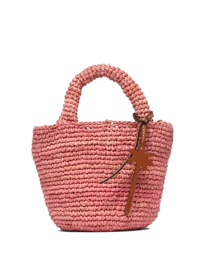 Manebi Manebí "raffia Summer Mini" Handbag In Pink