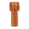 Max Mara Ghiglia Ruched Jersey Maxi Dress