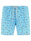 Mc2 Saint Barth Man Lightweight Fabric Swim-shorts Lighting Micro Fantasy With Lancia Delta Print Lancia Special Edi