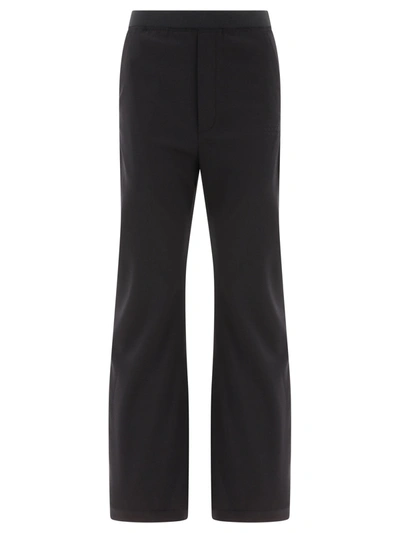 Mm6 Maison Margiela Pleated Formal Pant In Black