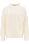 MONCLER MONCLER CREW NECK SWEATER IN CARDED WOOL