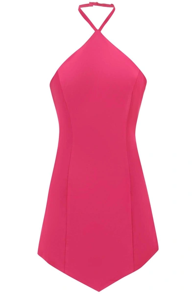 Mvp Wardrobe 'catalina' Halterneck Mini Dress In Fuchsia