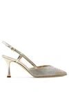Ninalilou Woman Pumps Platinum Size 8 Leather