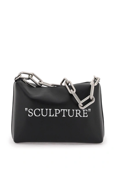 OFF-WHITE OFF WHITE SHOULDER BAG WITH LETTERING