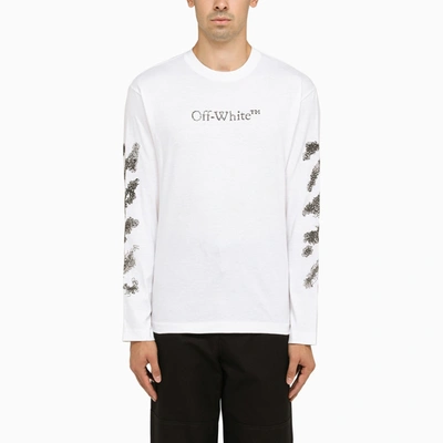 OFF-WHITE OFF WHITE™ WHITE LONG SLEEVED T SHIRT